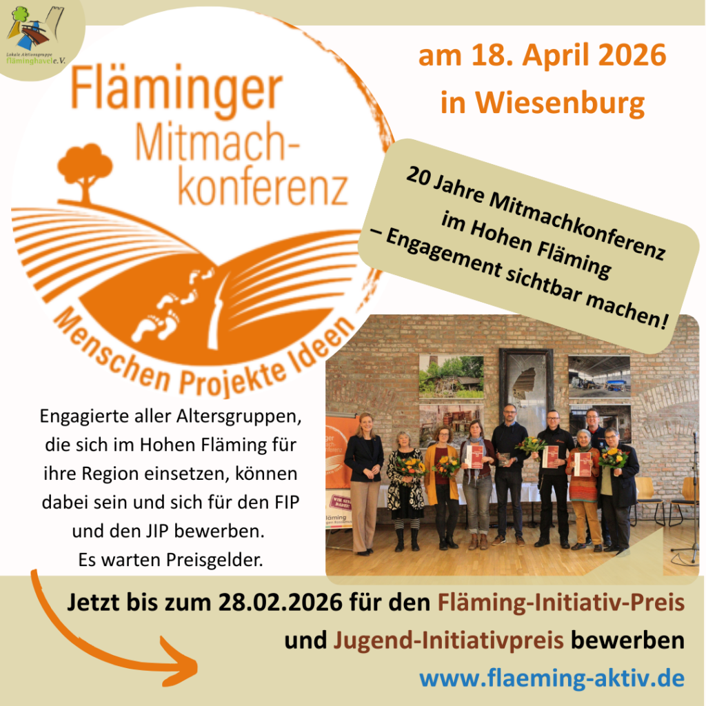 Mitmachkonferenz Aufruf Fläming-Initiativ-Preis